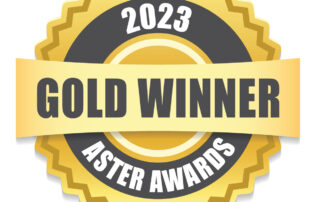 2023 Gold Aster Award winner logo