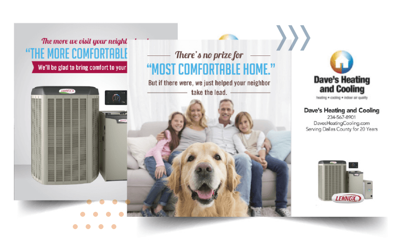 postcard creation services work example