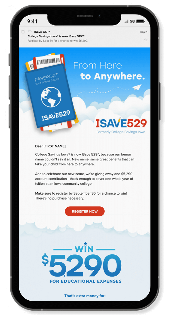 email marketing services work example