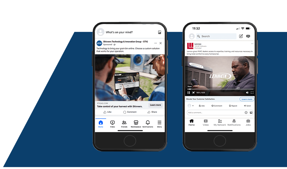 Shivvers and Lennox social media posts